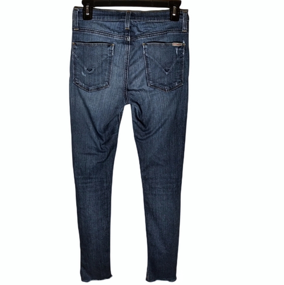 Hudson Distressed Nico Midrise Ankle Skinny Raw Hem Jeans Size 26 - Picture 6 of 15